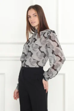 Hot Abstract Floral Print Blouse In Blouses|Shop All Matching Sets