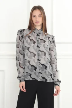 Hot Abstract Floral Print Blouse In Blouses|Shop All Matching Sets