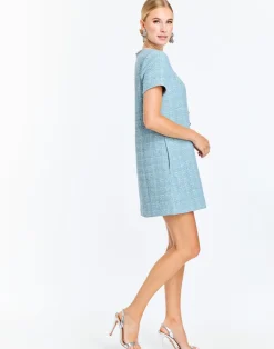 Outlet Ainslee Mini Dress In Metallic Tweed Special Occasion Dresses