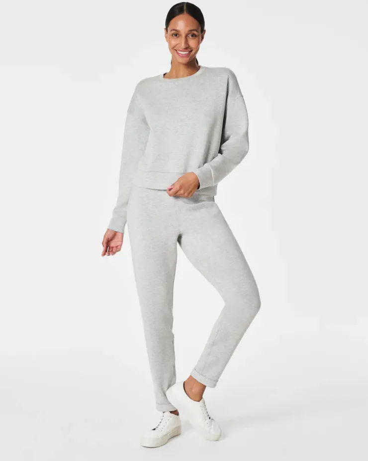 Discount AirEssentials Crew Pullover In Light Heather Shop All Athleisure