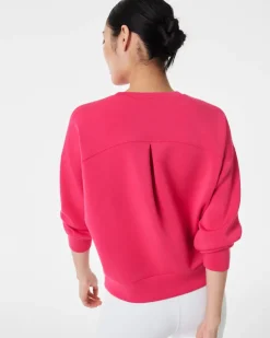 Clearance AirEssentials Crew Pullover In Cerise Pink Shop All Athleisure