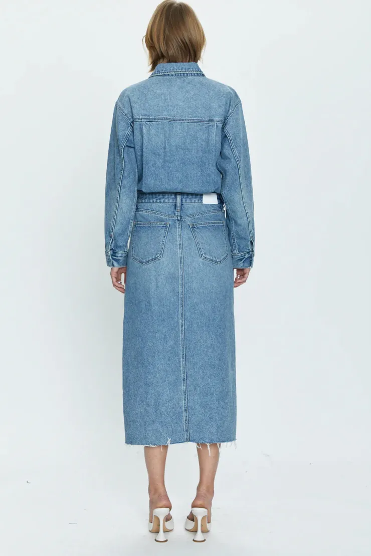 Fashion Amira Denim Dress In Denim