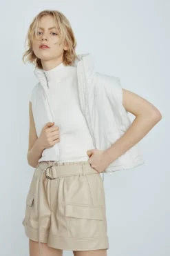 Fashion Aster Puffer Vest In Pearl All Outerwear|Shop All Athleisure