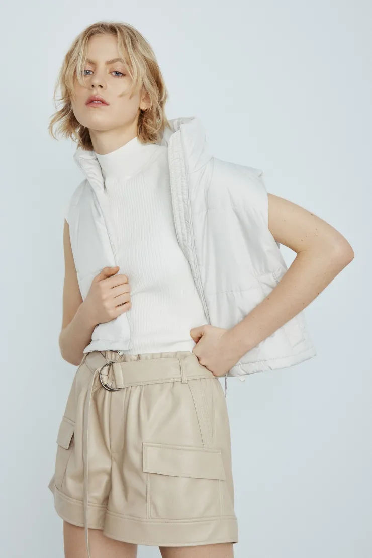 Fashion Aster Puffer Vest In Pearl All Outerwear|Shop All Athleisure