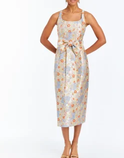 Sale Audrey Midi Dress In Jacquard Special Occasion Dresses