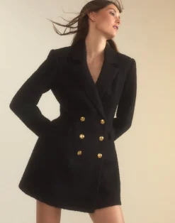 New Bardot Bouclé Blazer Dress In All Outerwear