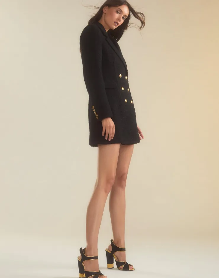 New Bardot Bouclé Blazer Dress In All Outerwear