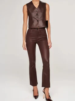 Sale Bridget Cropped Coated Denim In Denim|All Outerwear