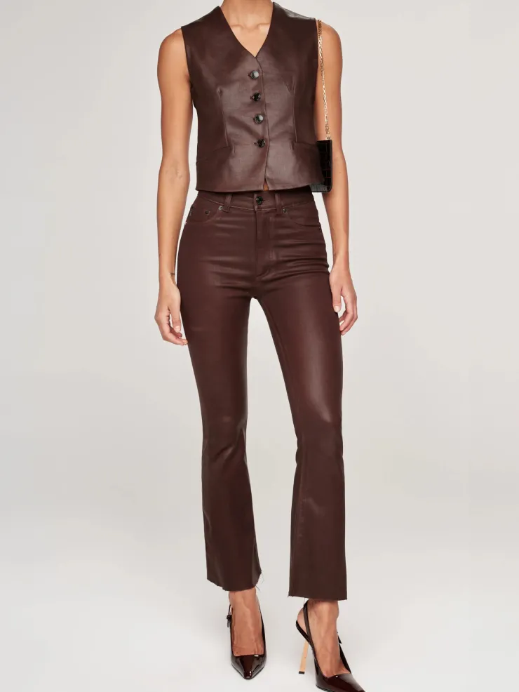 Sale Bridget Cropped Coated Denim In Denim|All Outerwear