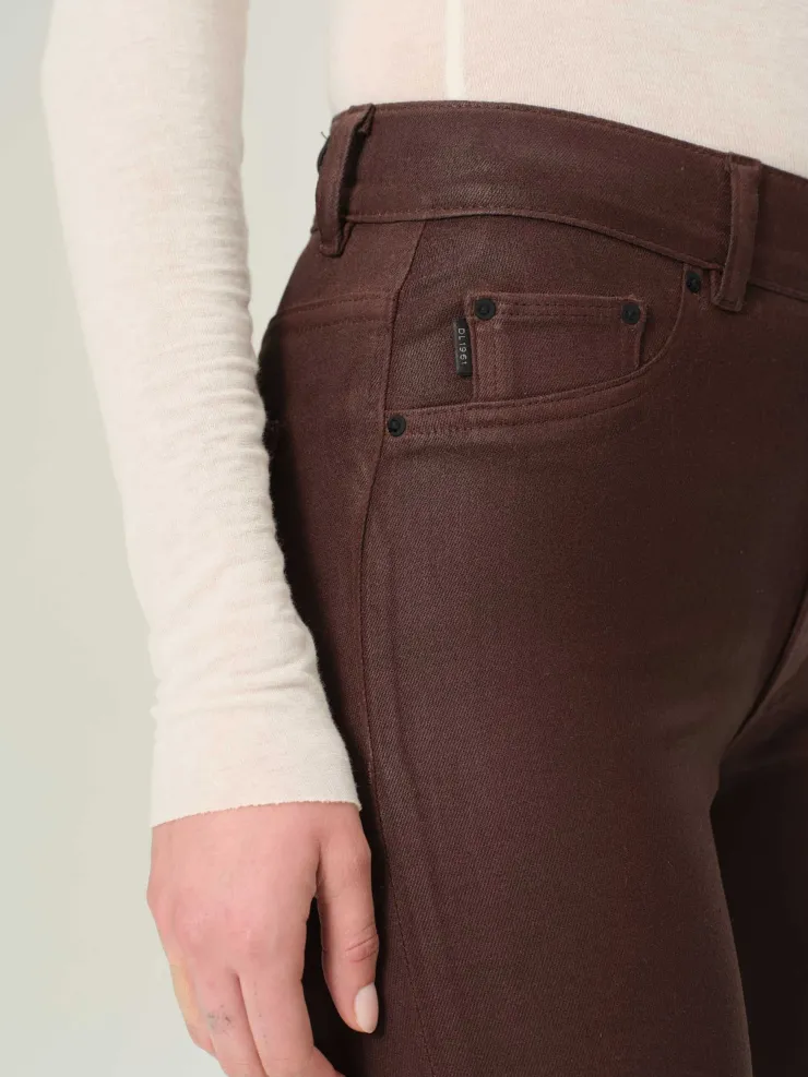 Sale Bridget Cropped Coated Denim In Denim|All Outerwear