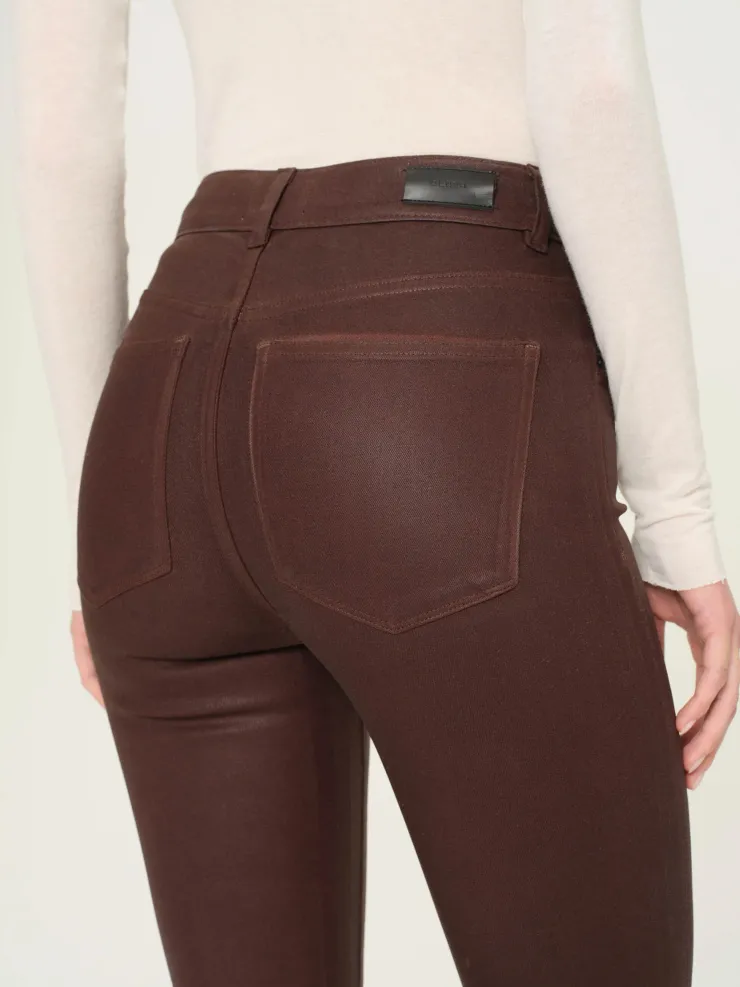 Sale Bridget Cropped Coated Denim In Denim|All Outerwear