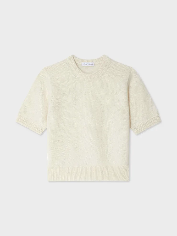 Sale Brushed Cashmere Tee In Sweaters