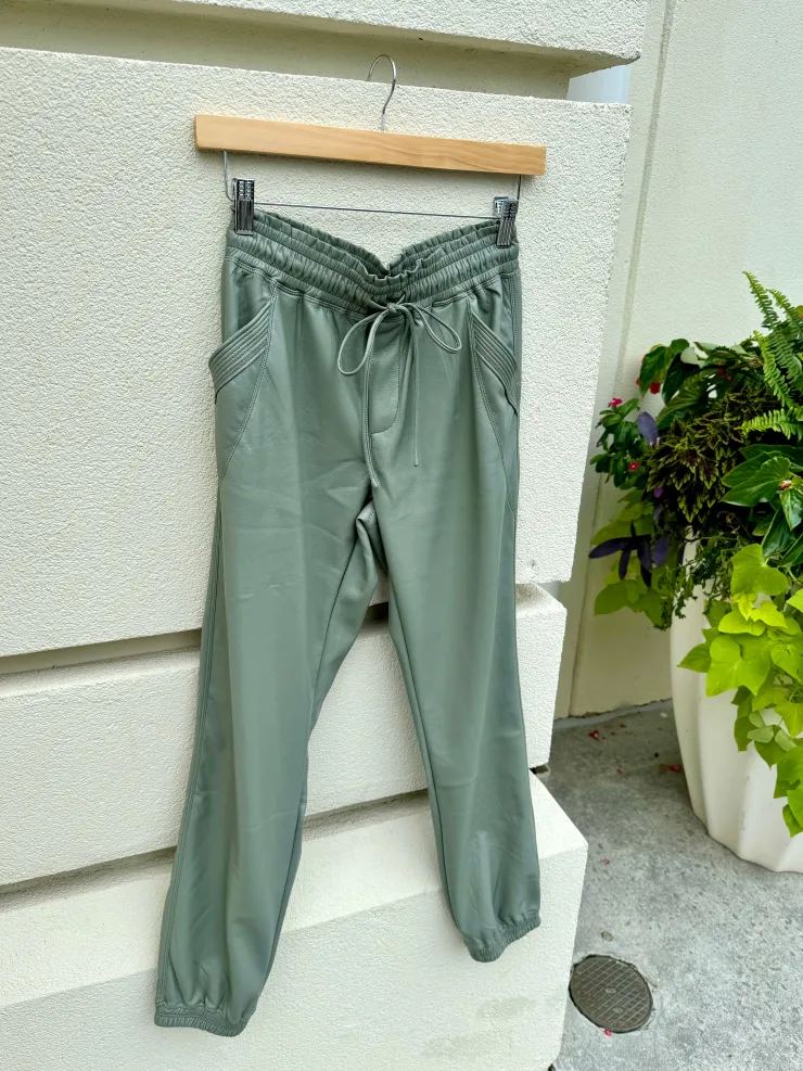 Fashion Cabo Vegan Leather Jogger In Pants|Shop All Matching Sets