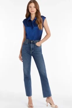Hot Calvin Silk Top In Blouses