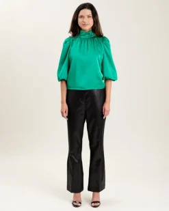 Outlet Carmen Puff Sleeve Top In Blouses