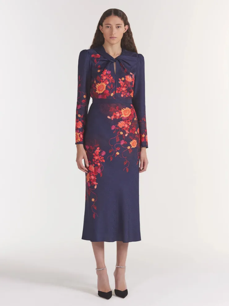 Discount Claudia Midi Dress In Flori Special Occasion Dresses