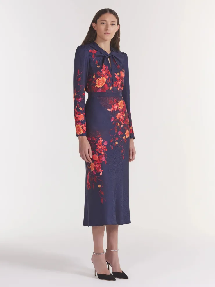 Discount Claudia Midi Dress In Flori Special Occasion Dresses