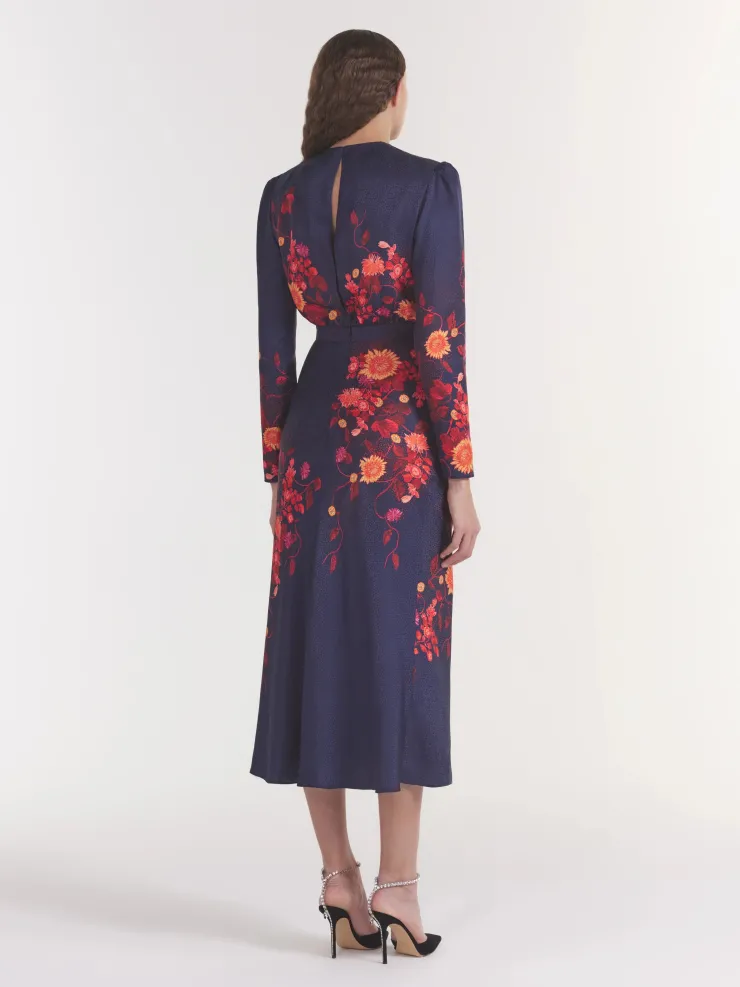 Discount Claudia Midi Dress In Flori Special Occasion Dresses