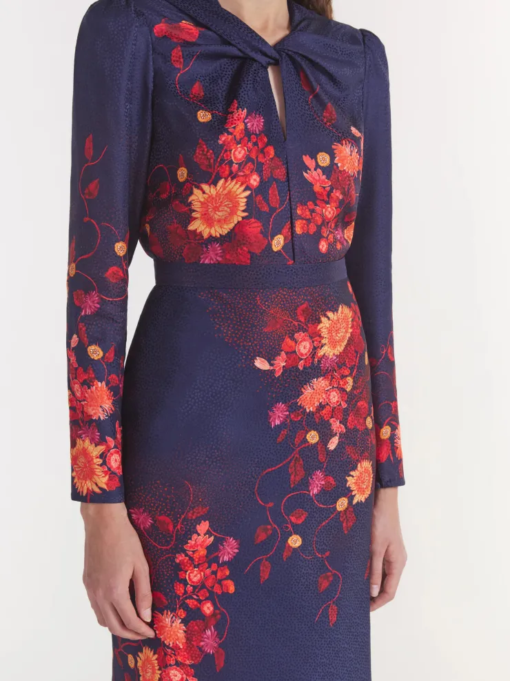 Discount Claudia Midi Dress In Flori Special Occasion Dresses