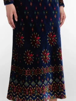 Clearance Claudia Velvet Midi Dress In Special Occasion Dresses