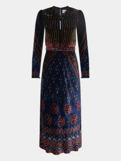 Clearance Claudia Velvet Midi Dress In Special Occasion Dresses
