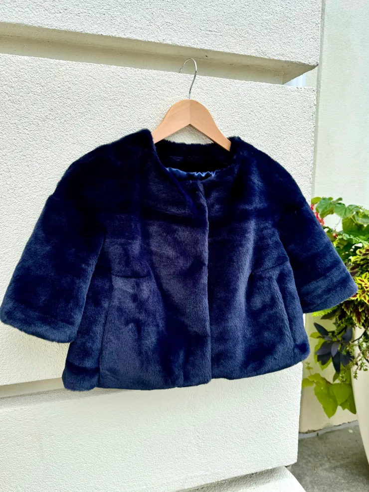Outlet Collarless Faux Mink Bolero In Special Occasion Dresses