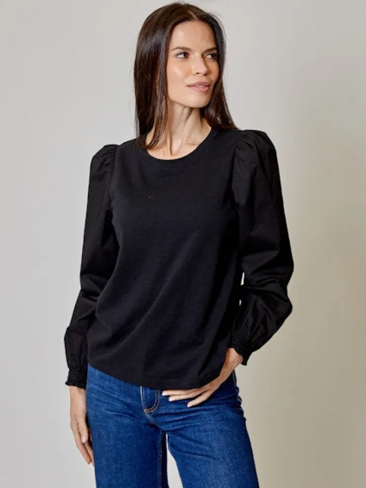 Discount Combo Long Sleeve Top In Basics And Tees