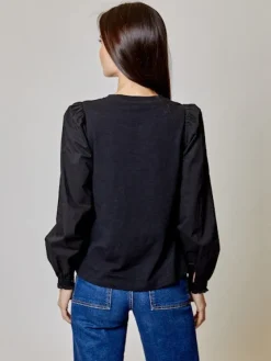 Discount Combo Long Sleeve Top In Basics And Tees