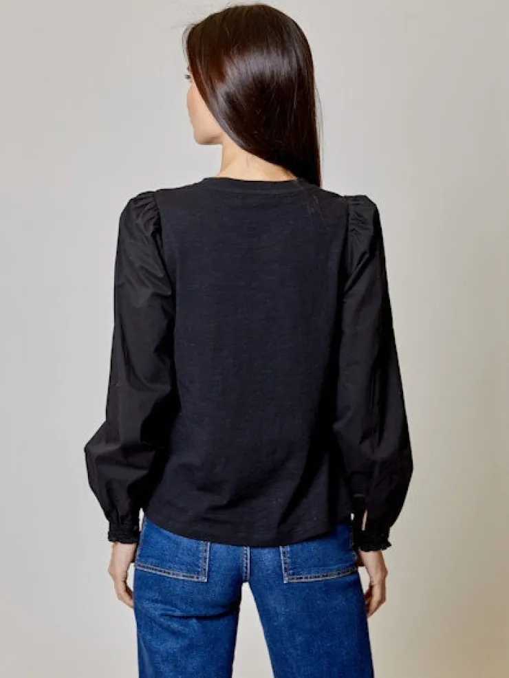 Discount Combo Long Sleeve Top In Basics And Tees