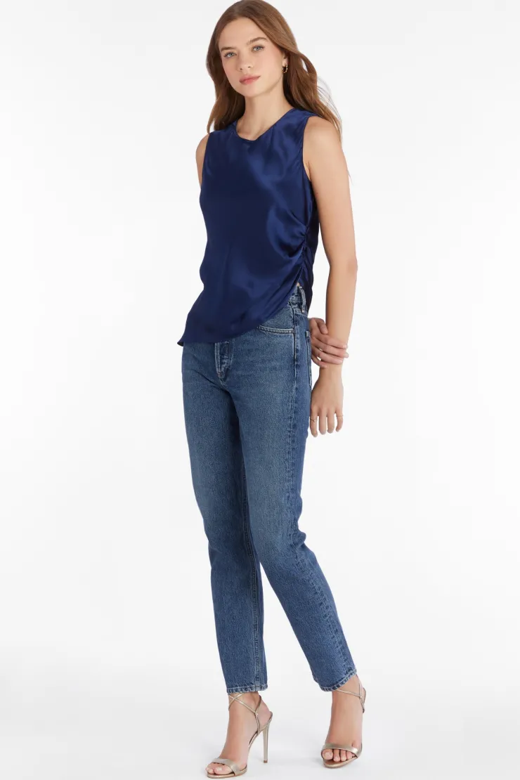 Hot Darah Silk Top In Blouses