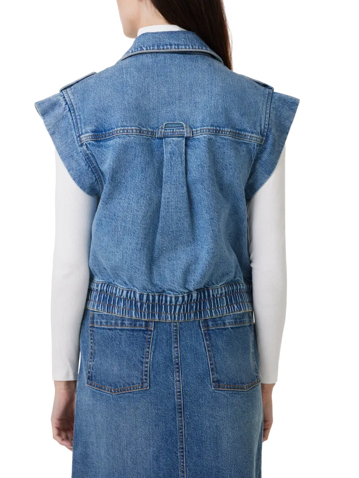 Best Denim Utility Vest In Denim|All Outerwear