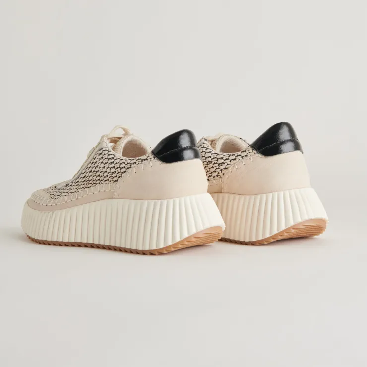 Hot Dolen Sneaker In Black Natural Raffia Shop All Athleisure|Sneaker