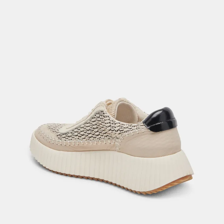 Hot Dolen Sneaker In Black Natural Raffia Shop All Athleisure|Sneaker