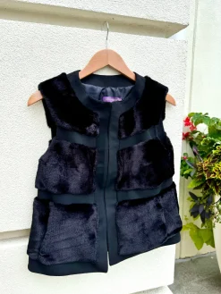 Sale Faux Fur Paneled Vest In All Outerwear