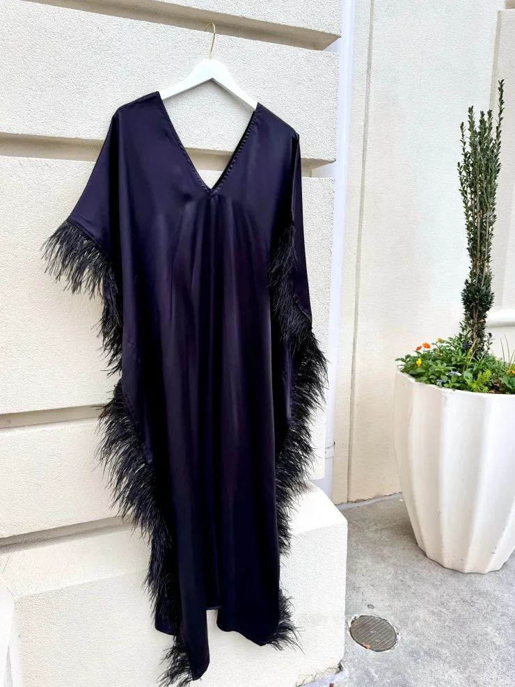 Clearance Firenze Feathers Caftan In Special Occasion Dresses