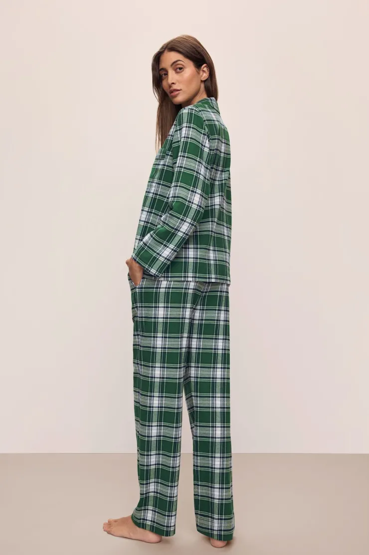 Hot Flannel Long PJ Set In All Loungwear