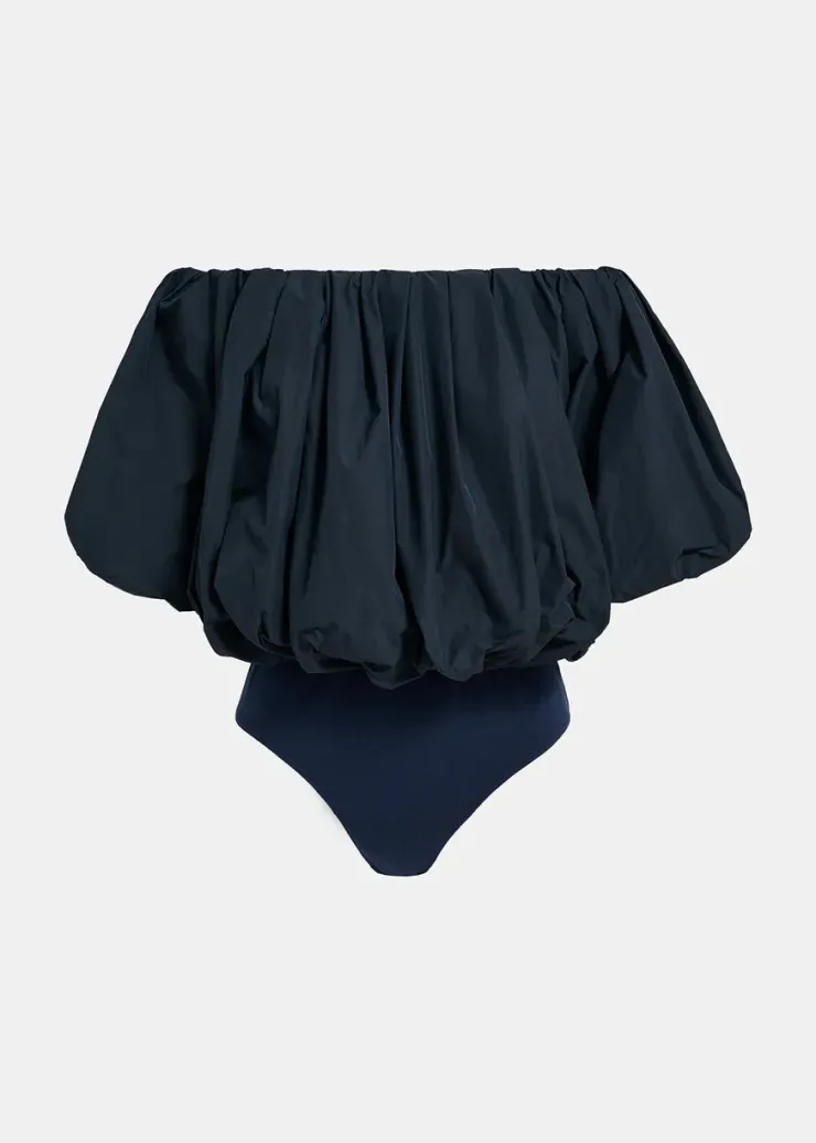 Online Frenchie Gathered Bodysuit In Blouses