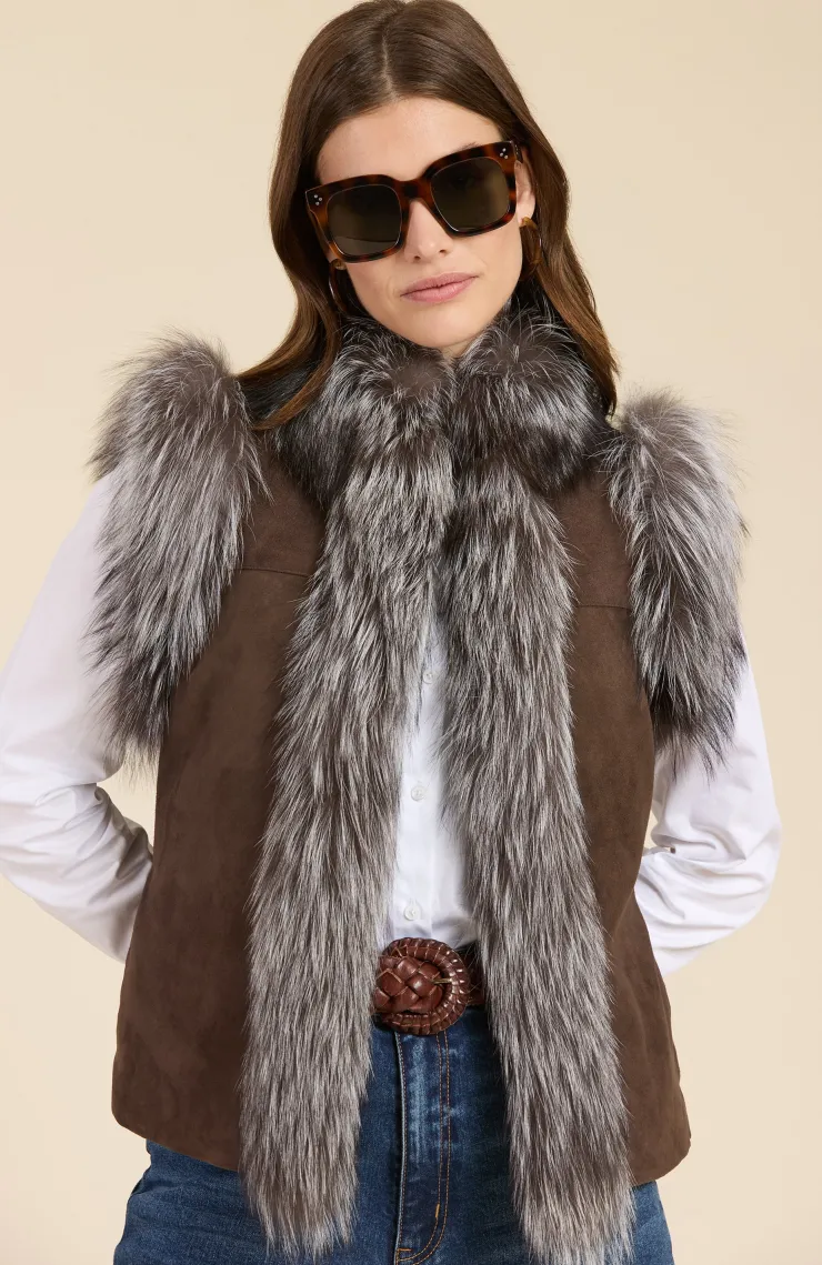 Best Fur Suede Vest In All Outerwear