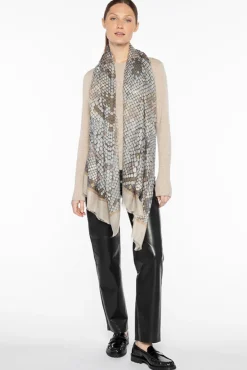 Hot Geo Skin Print Scarf In Scarves