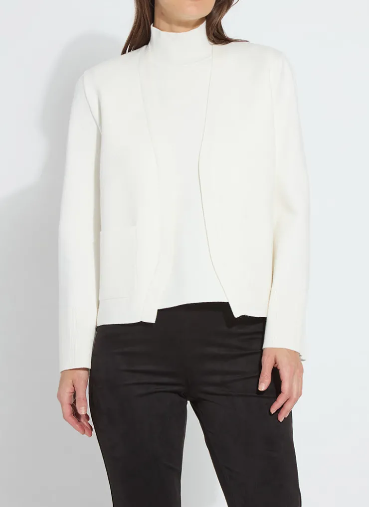 Clearance Gianna Knit Cardigan In Ivory Basics And Tees|Sweaters