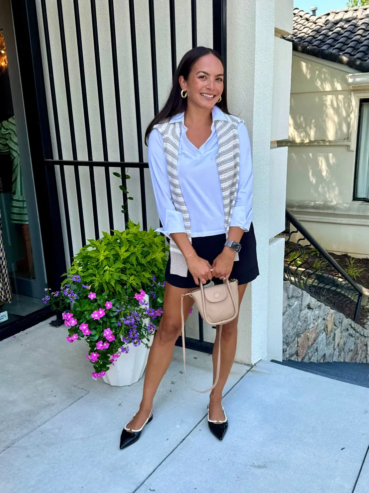 Clearance Harper 3/4 Sleeve Top In Blouses