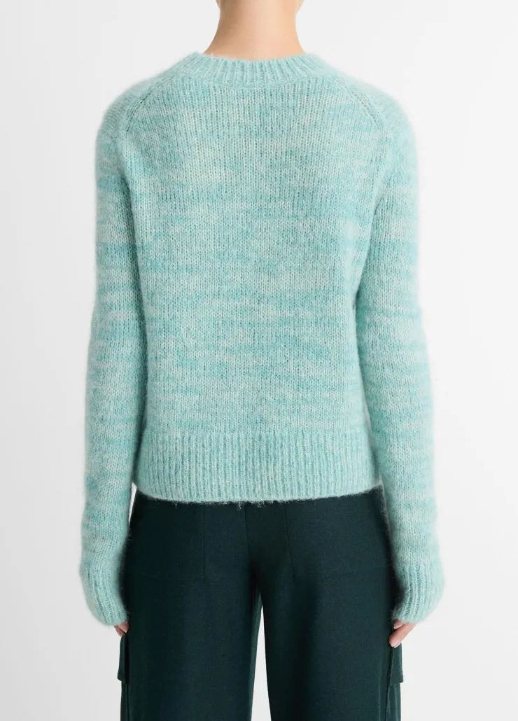 Best Italian Marled Alpaca-Blend Crew Neck Sweater In Sweaters
