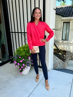 Hot Jenni Long Sleeve Top In *FINAL SALE* Blouses
