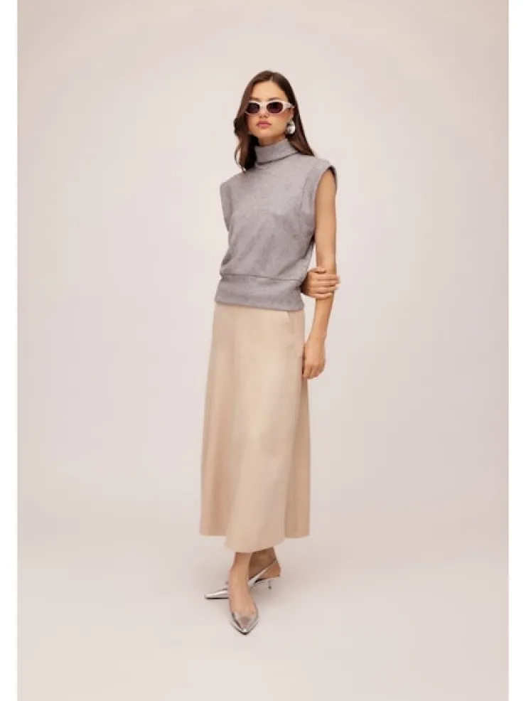 New Jodie Sleeveless Sweatshirt In Grey Sweaters