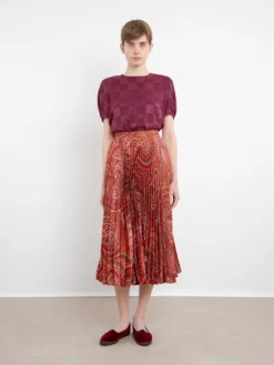 Discount Kim Skirt In Paisley Dotted Skirts