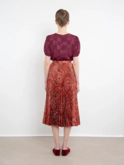 Discount Kim Skirt In Paisley Dotted Skirts