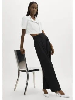 Online Kirsi Cropped Biker Jacket In All Outerwear