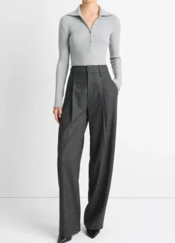 Outlet Long Sleeve Collared Polo In Basics And Tees