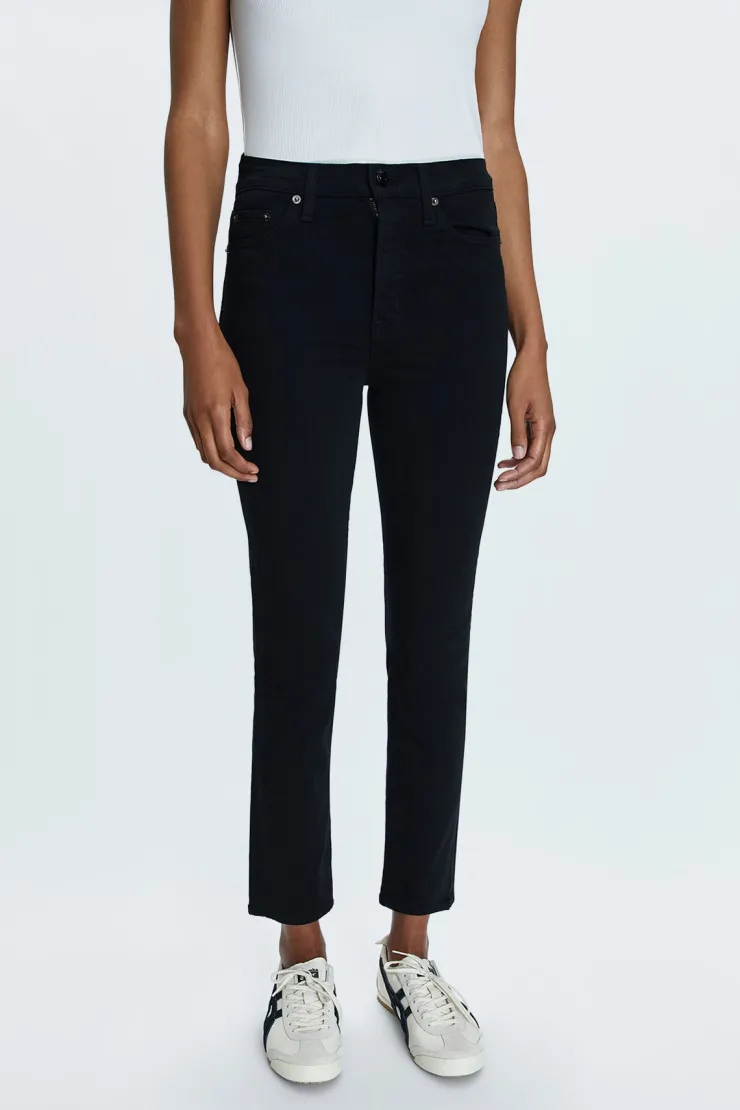 Clearance Madi High Rise Slim Jean In Noir Pants|Denim