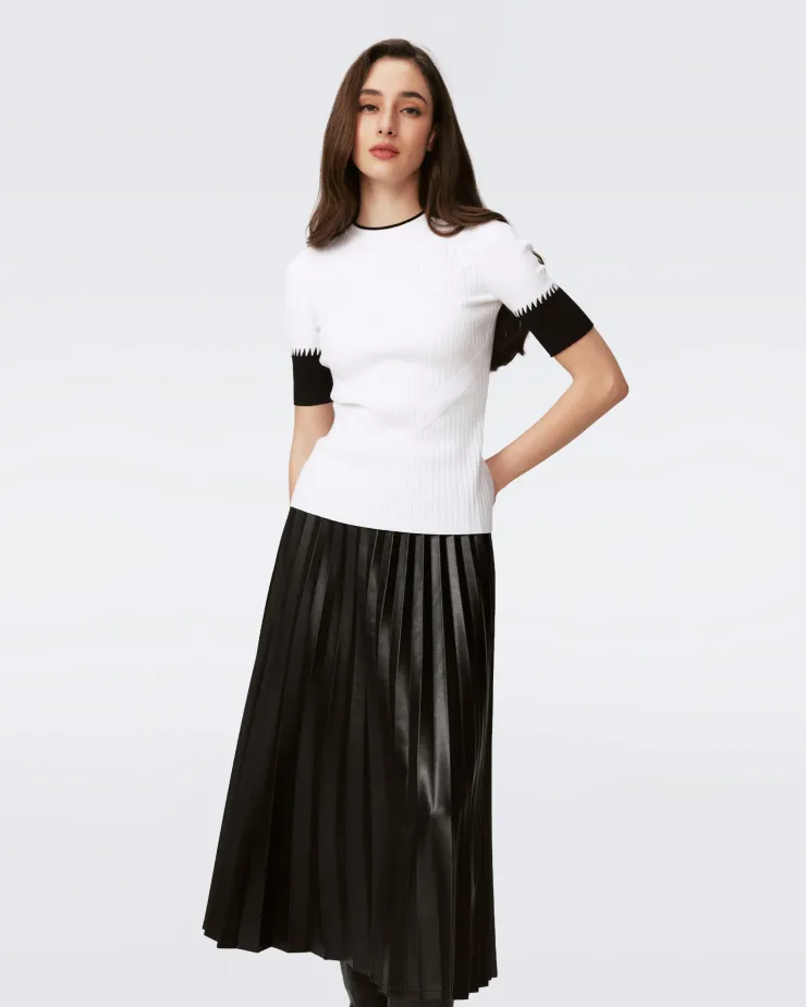Outlet Medora Sweater In Black And Ivory Sweaters